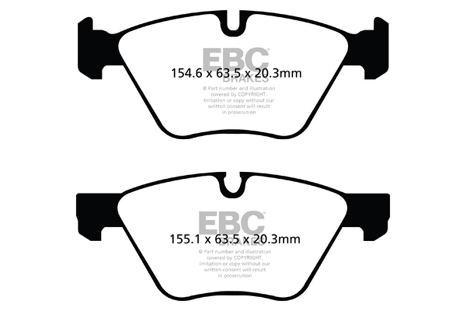 EBC Brakes S12KF1229 EBC S12 Brake Pad and Rotor Kit - Fits 2006 BMW 330xi thumbnail 2