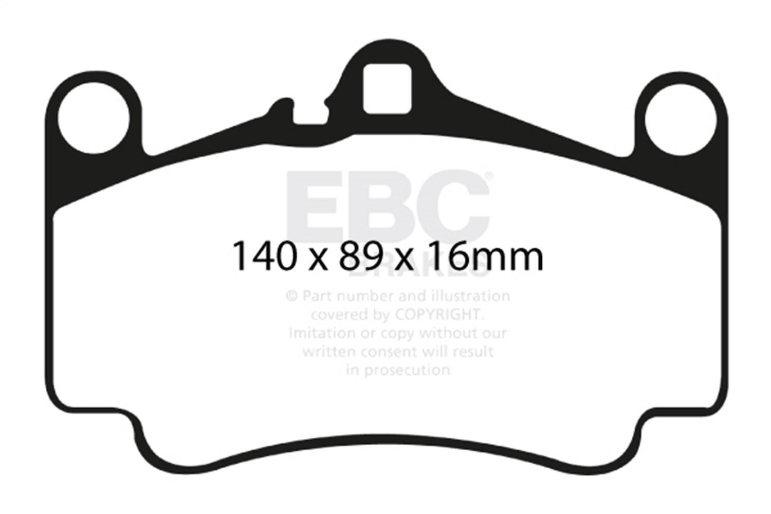 EBC Brakes S12KF1241 EBC S12 Brake Pad and Rotor Kit - Fits 2001-2009 Porsche 911 thumbnail 2