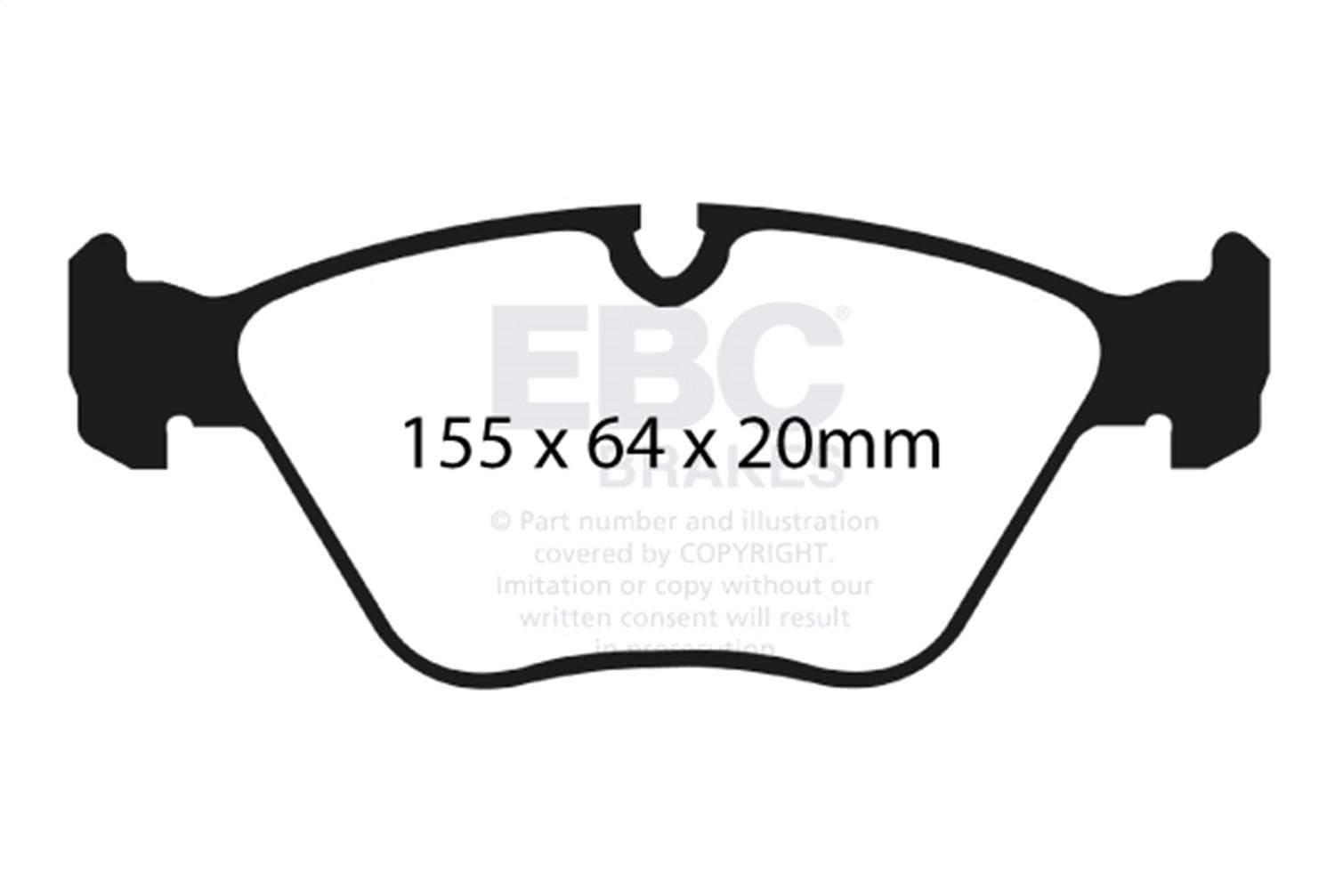 EBC Brakes S12KF1257 EBC S12 Brake Pad and Rotor Kit - Fits 2004-2011 BMW X3 thumbnail 2