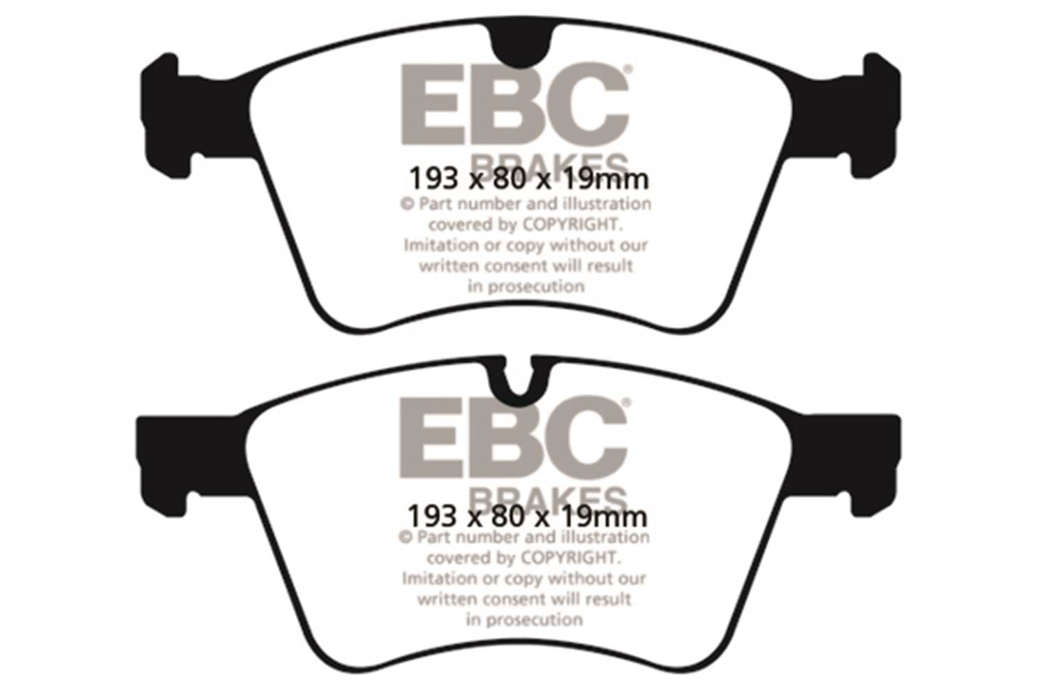EBC Brakes S12KF1429 EBC S12 Brake Pad and Rotor Kit - Fits select 2008-2012 Mercedes-Benz models thumbnail 2