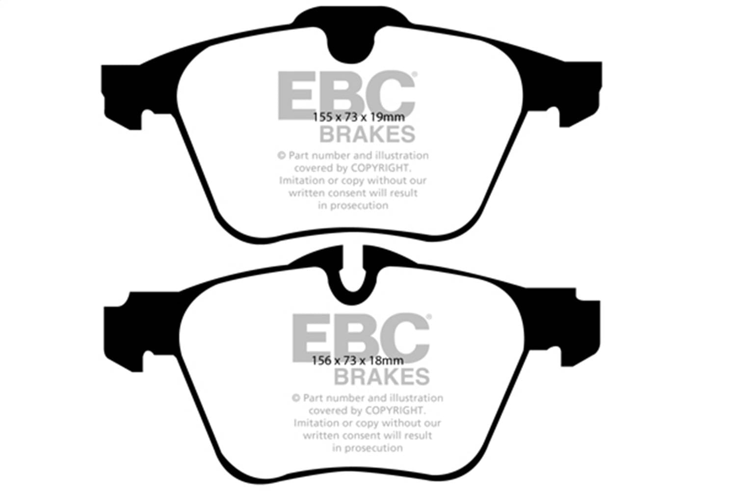 EBC Brakes S12KF1455 EBC S12 Brake Pad and Rotor Kit - Fits select 2006-2018 Jaguar models thumbnail 2