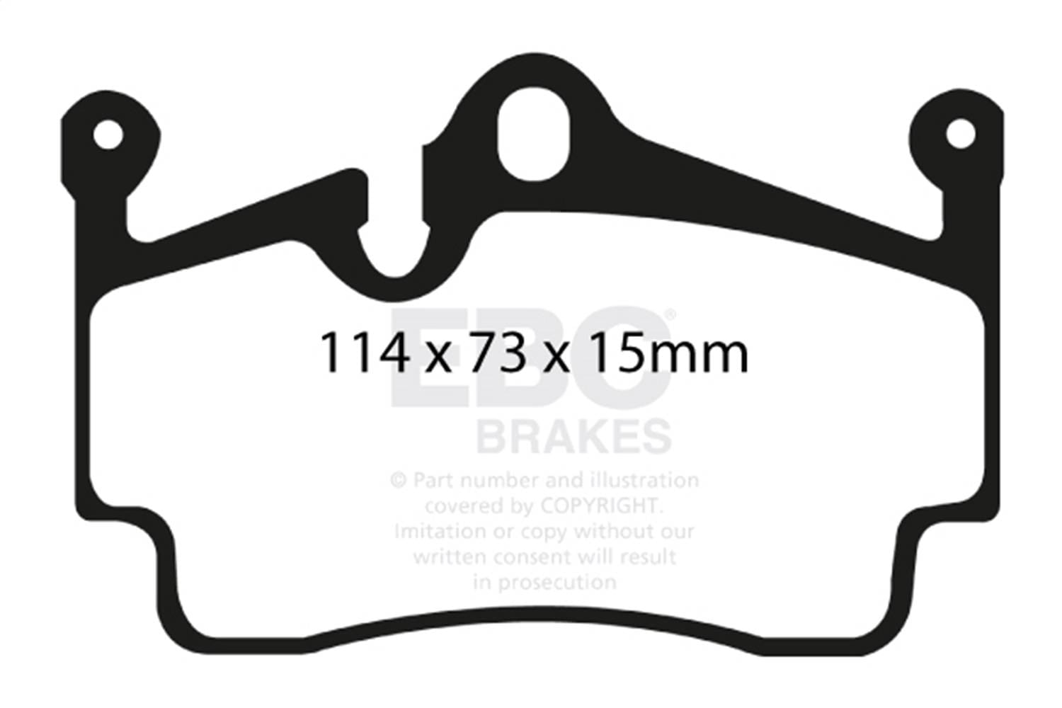 EBC Brakes S12KR1445 EBC S12 Brake Pad and Rotor Kit - Fits select 2004-2023 Porsche models thumbnail 2