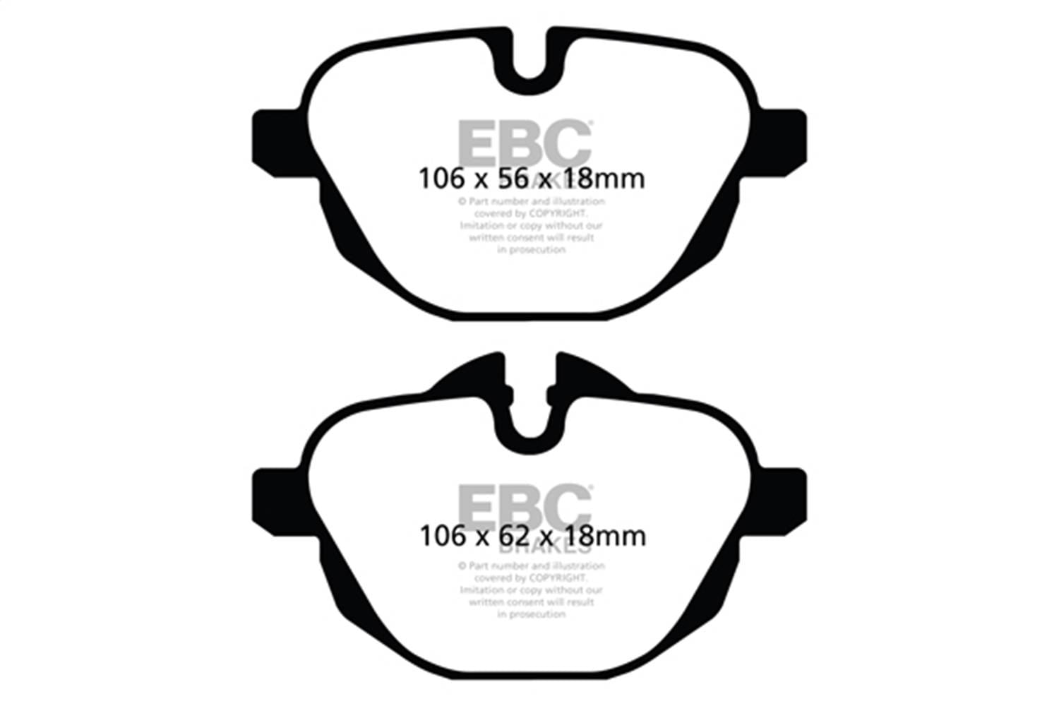 EBC Brakes S12KR1487 EBC S12 Brake Pad and Rotor Kit - Fits 2014-2016 BMW 535d, 535d xDrive thumbnail 2