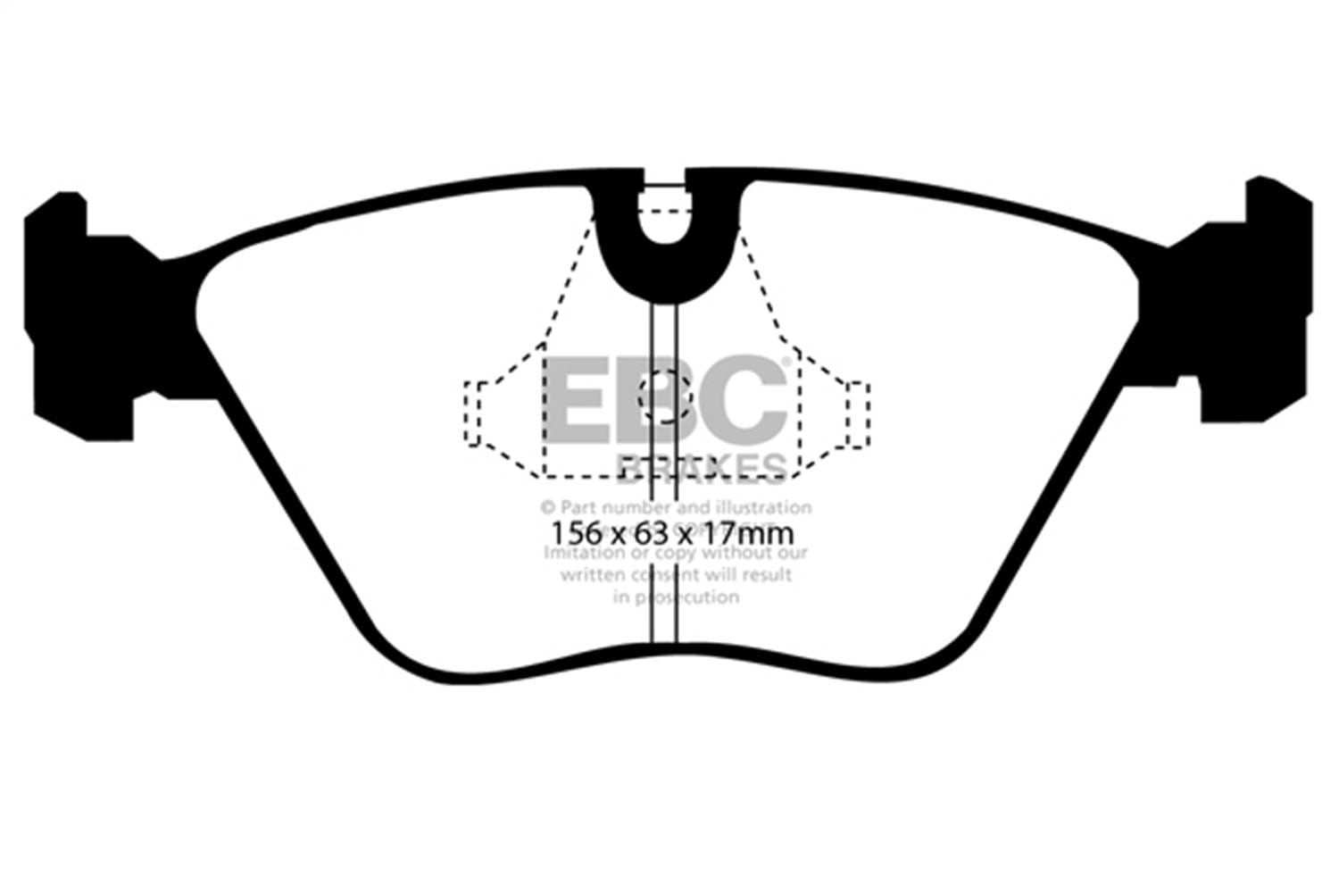 EBC Brakes S13KF1570 EBC S13 Brake Pad and Rotor Kit - Fits 1995-2006 Jaguar XJR, XK8 thumbnail 2