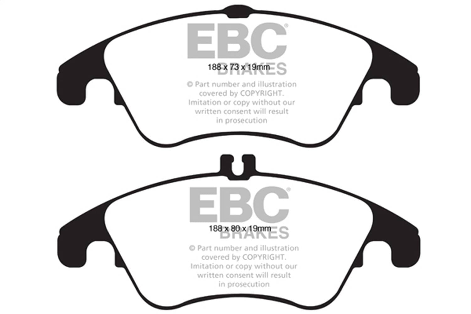 EBC Brakes S13KF1890 EBC S13 Brake Pad and Rotor Kit - Fits select 2008-2017 Mercedes-Benz models thumbnail 2