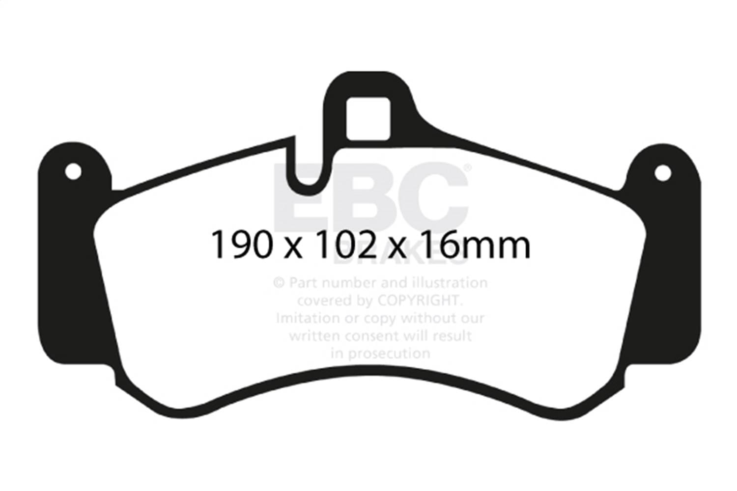 EBC Brakes S13KF1914 EBC S13 Brake Pad and Rotor Kit - Fits 2007-2012 Porsche 911 thumbnail 2