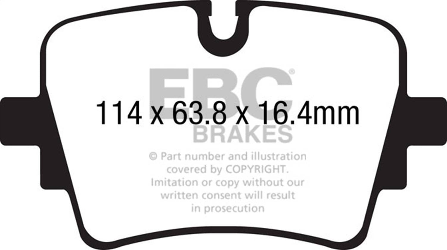EBC Brakes S13KR1727 EBC S13 Brake Pad and Rotor Kit - Fits 2014-2020 Jaguar F-Type thumbnail 2