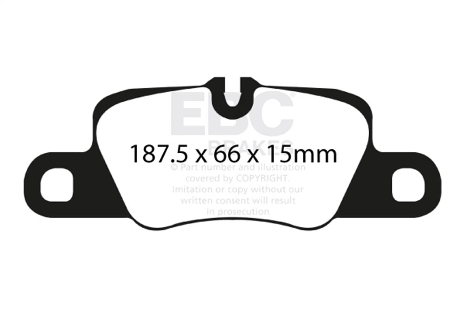 EBC Brakes S13KR1546 EBC S13 Brake Pad and Rotor Kit - Fits 2010-2013 Porsche Panamera thumbnail 2