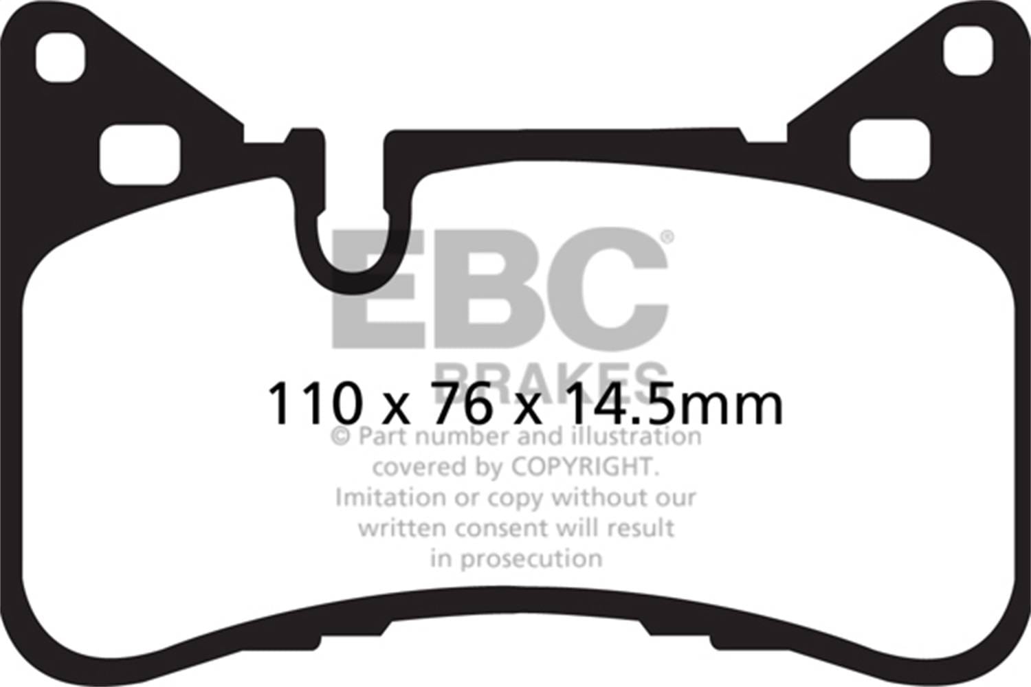 EBC Brakes S13KR1587 EBC S13 Brake Pad and Rotor Kit - Fits 2014 Mercedes-Benz C63 AMG thumbnail 2