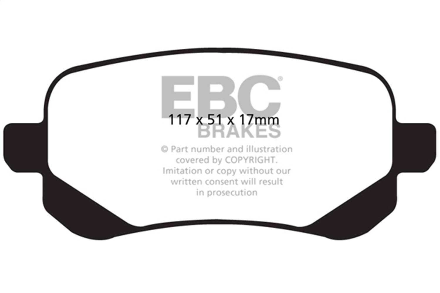 EBC Brakes S14KR1115 EBC S14 Brake Pad and Rotor Kit - Fits 2012 Volkswagen Routan thumbnail 2