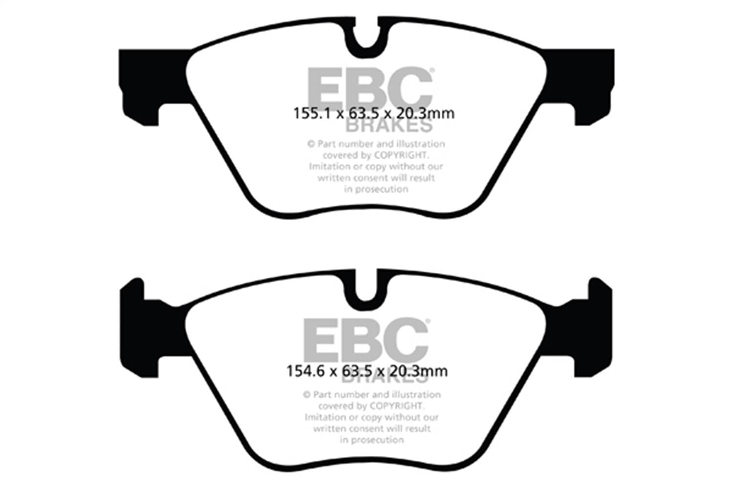 EBC Brakes S1KF2004 EBC S1 Brake Pad and Rotor Kit - Fits 2011-2016 BMW 528i, 528i xDrive thumbnail 2