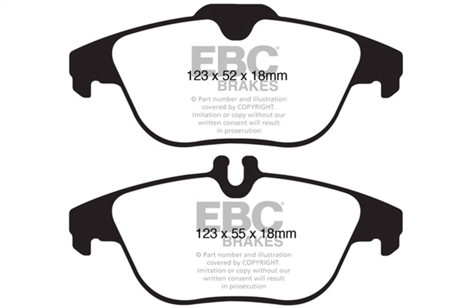EBC Brakes S1KR1411 EBC S1 Brake Pad and Rotor Kit - Fits 2008-2015 Mercedes-Benz C300, C350, C250 thumbnail 2