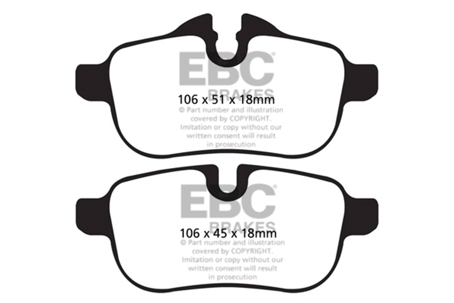 EBC Brakes S20K1039 EBC S20 Brake Pad and Rotor Kit - Fits 2009-2016 BMW Z4 thumbnail 3