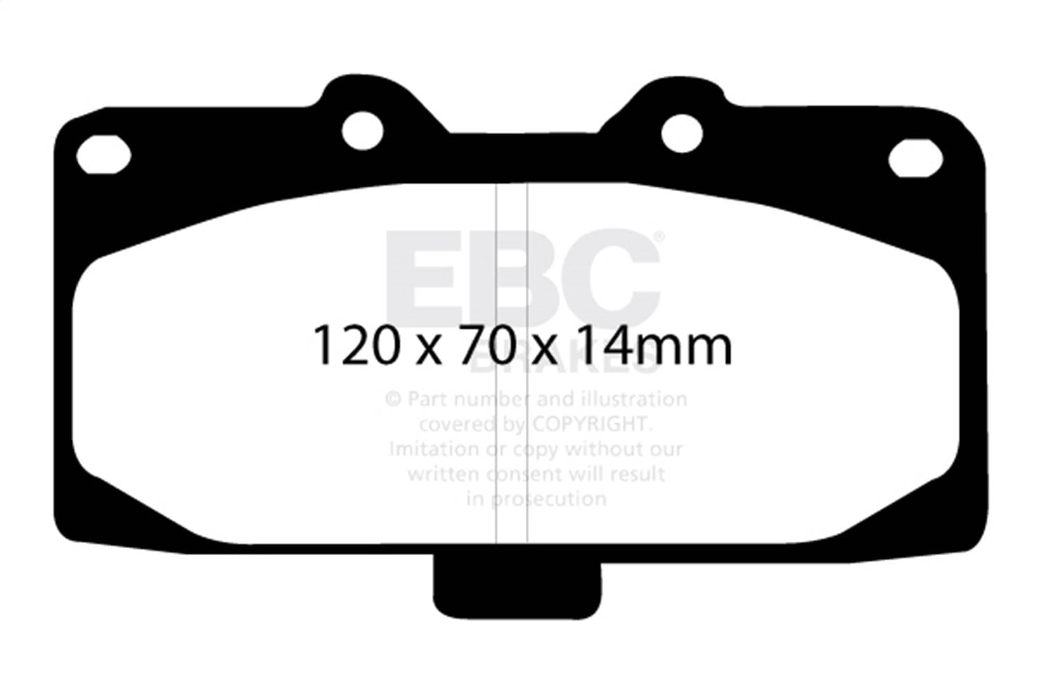 EBC Brakes S20K1896 EBC S20 Brake Pad and Rotor Kit - Fits 2001-2002 Mercedes-Benz S600 thumbnail 2