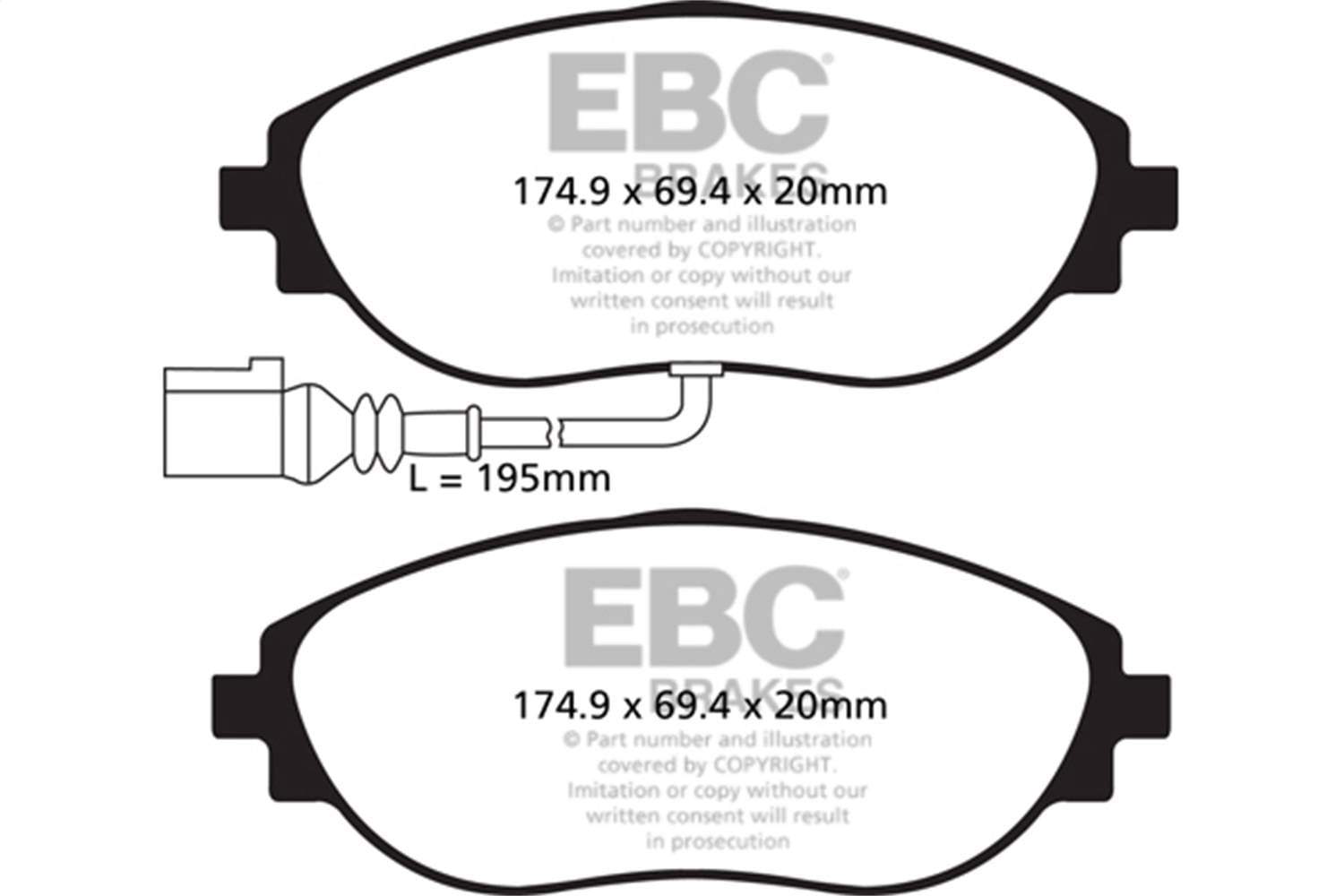 EBC Brakes S5KF1703 EBC S5 Brake Pad and Rotor Kit - Fits select 2009-2023 Volkswagen, Audi applications thumbnail 2