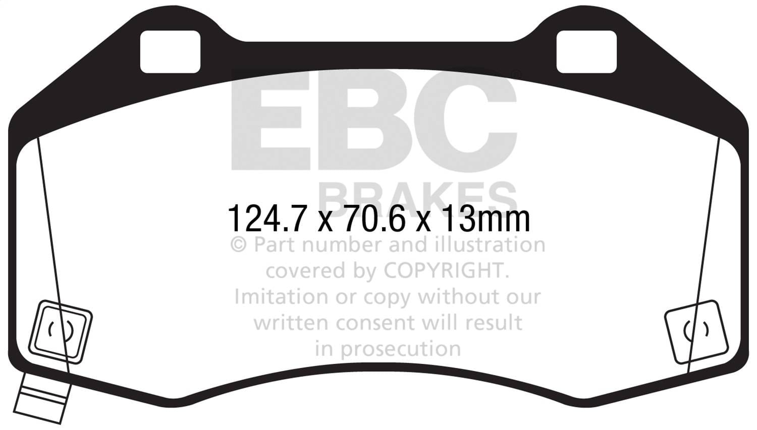 EBC Brakes S5KF1925 EBC S5 Brake Pad and Rotor Kit - Fits 2019 Fiat 124 Spider thumbnail 2