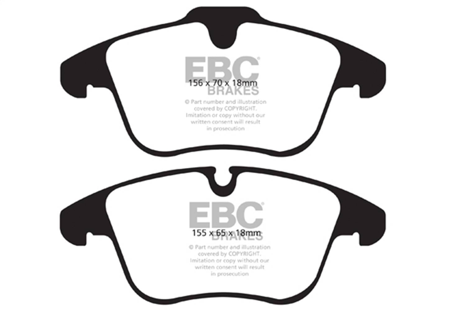 EBC Brakes S5KF1896 EBC S5 Brake Pad and Rotor Kit - Fits 2006-2010 Jaguar XJ8, XF, S-Type thumbnail 2