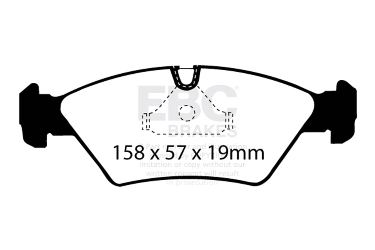 EBC Brakes S6KF1283 EBC S6 Brake Pad and Rotor Kit - Fits 1988-1991 BMW M3 thumbnail 2