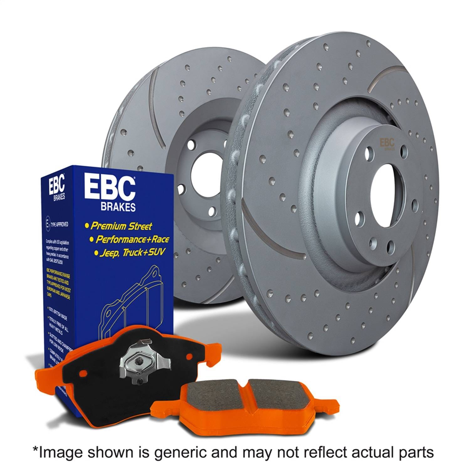 EBC Brakes S8KF1241 EBC S8 Brake Pad and Rotor Kit - Fits 2014 Volkswagen Routan thumbnail 2