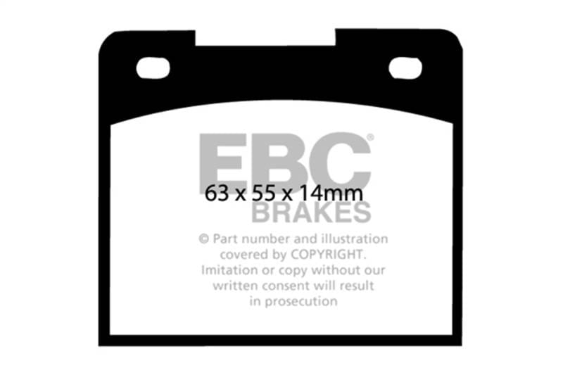 EBC Brakes UD044 EBC 64-66 Ford Cortina 1.2 Ultimax2 Front Brake Pads - Fits 1967-1975 Lotus Elan, Europa, Seven thumbnail 6