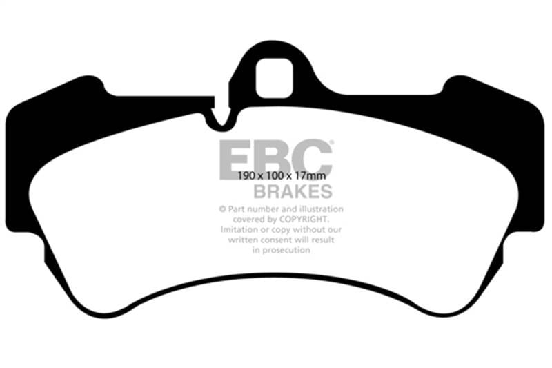EBC Brakes UD1007 EBC 04-07 Porsche Cayenne 3.2 Ultimax2 Front Brake Pads - Fits 2004-2010 Volkswagen, Porsche models thumbnail 6