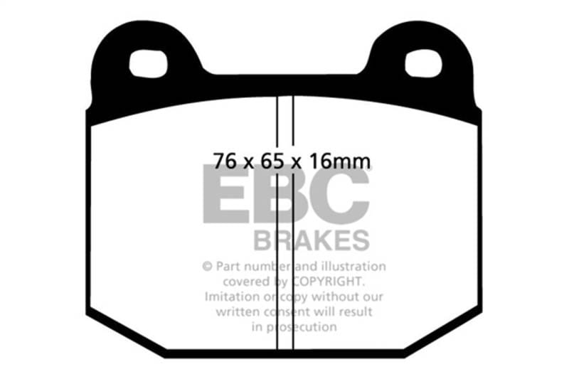 EBC Brakes UD109 EBC 87-92 Alfa Romeo 75 1.6 Ultimax2 Front Brake Pads - Fits 1977-1989 Alfa Romeo, BMW models thumbnail 7