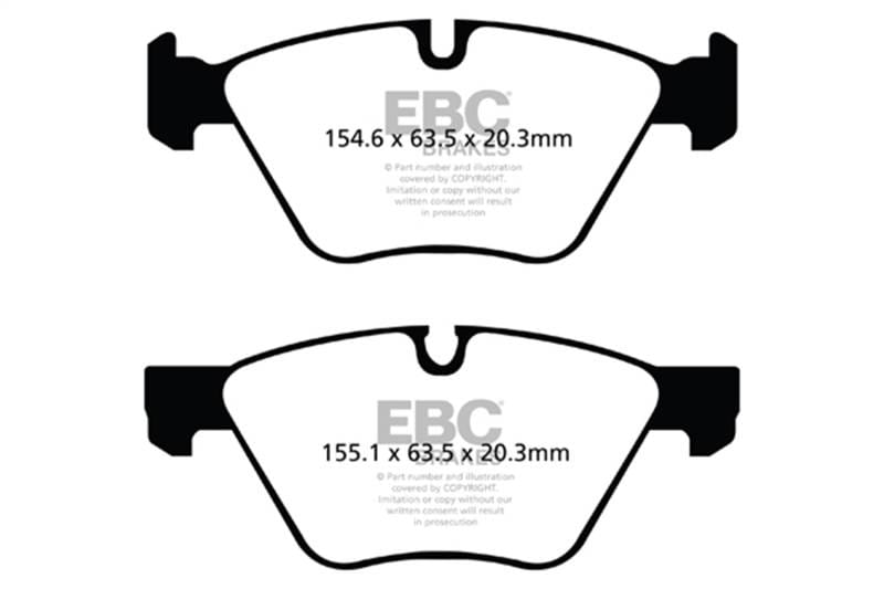 EBC Brakes UD1061 EBC 09+ BMW Z4 3.0 (E89) Ultimax2 Front Brake Pads - Fits select 2004-2016 BMW models thumbnail 4