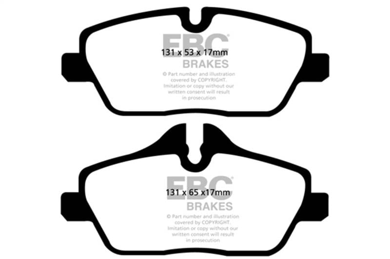 EBC Brakes UD1308 EBC 14+ BMW i3 Electric Ultimax2 Front Brake Pads - Fits 2007-2023 Mini Cooper thumbnail 7