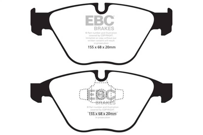 EBC Brakes UD1260 EBC 13+ BMW X1 2.0 Turbo (28i) Ultimax2 Front Brake Pads - Fits select 2007-2015 BMW models thumbnail 7