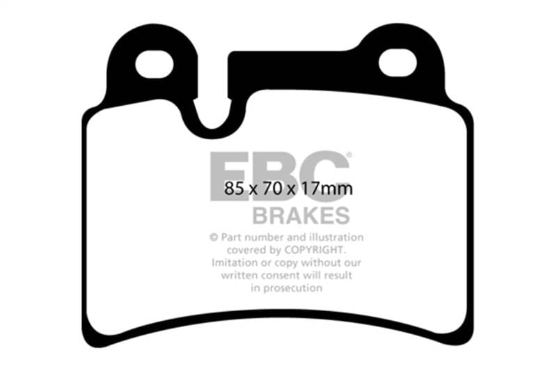 EBC Brakes UD1277 EBC 06-09 Volkswagen Touareg 3.6 (2 pin holes at top of backplate) Ultimax2 Rear Brake Pads - Fits 2007-2009 Volkswagen Touareg thumbnail 7