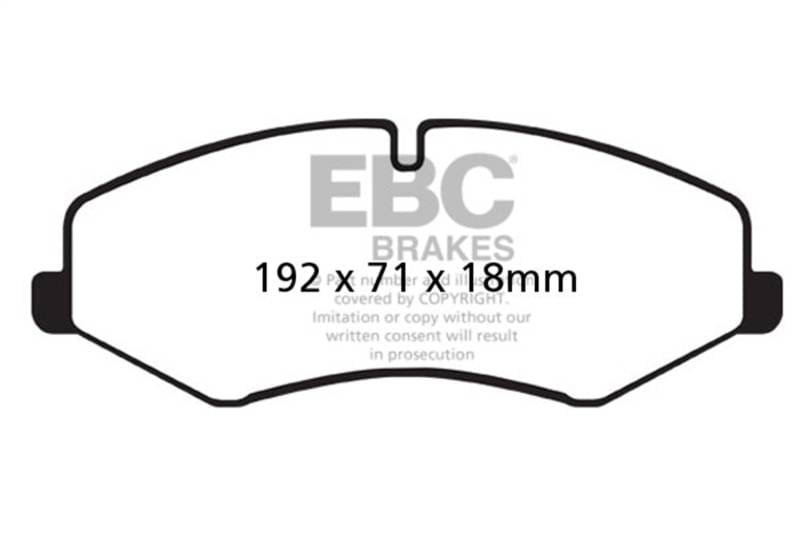 EBC Brakes UD1425 EBC 10-14 Land Rover LR4 5 Ultimax2 Front Brake Pads - Fits 2010-2013 Land Rover Range Rover Sport, Range Rover thumbnail 4