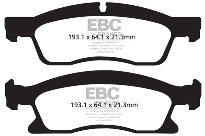 EBC Brakes UD1629 EBC 13+ Dodge Durango 5.7 Ultimax2 Front Brake Pads - Fits 2012-2018 Mercedes-Benz GLE350, ML350, GLE350d thumbnail 4