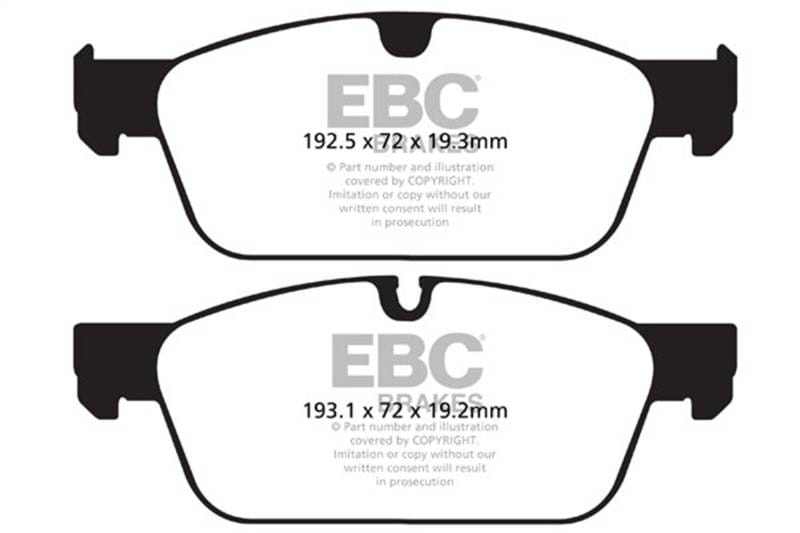 EBC Brakes UD1636 EBC 13-16 Mercedes-Benz GL350 3.0 TD AMG Package Ultimax2 Front Brake Pads - Fits select 2012-2018 Mercedes-Benz models thumbnail 4