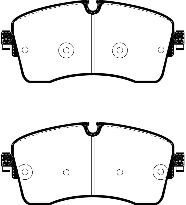 EBC Brakes UD2133 EBC 2018+ Jaguar E-Pace 2.0T Ultimax Front Brake Pads - Fits select 2018-2023 Land Rover models thumbnail 6