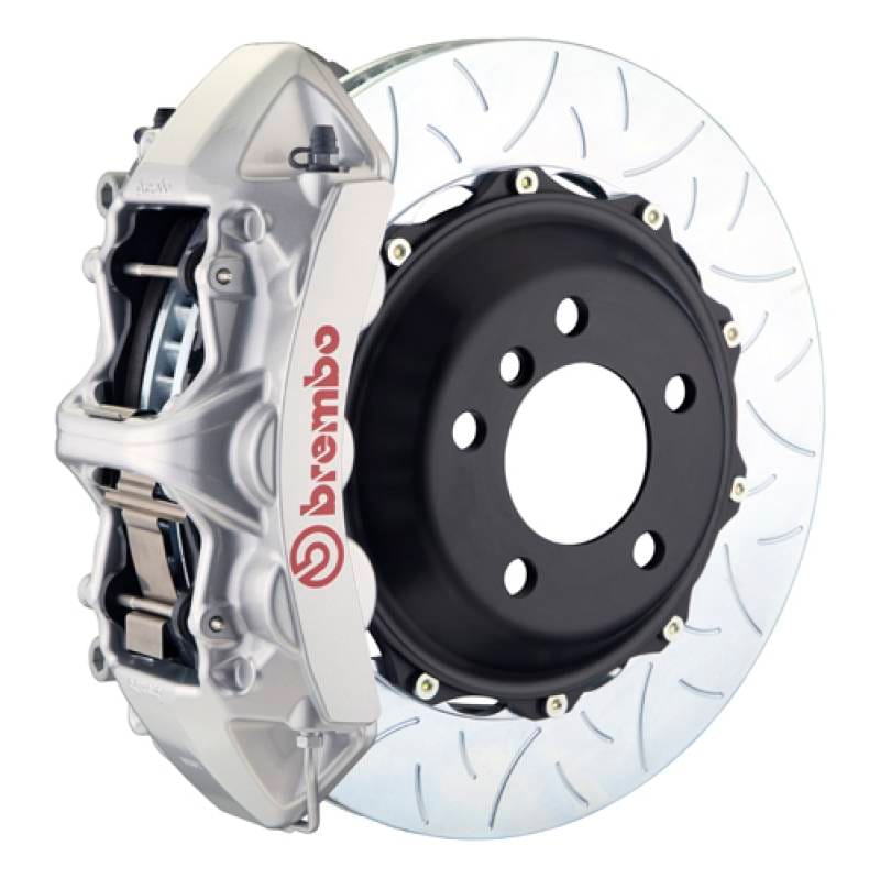 Brembo 1M3.9051A3 Brembo 14+ Q50/Q50S (Excl. AWD) Front GT BBK 6 Piston Cast 380x32 2pc Rotor Slotted Type-3-Silver thumbnail 2