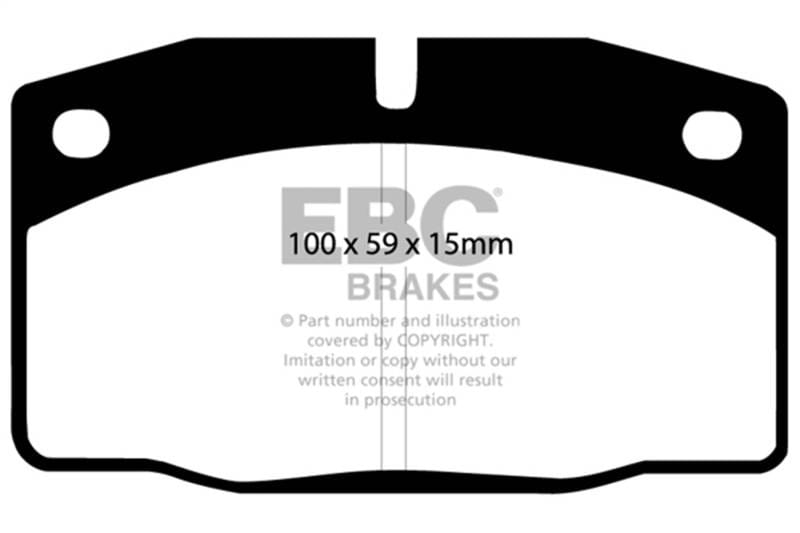 EBC Brakes UD378 EBC 89-95 Lotus Elan (M100) 1.6 Turbo Ultimax2 Front Brake Pads - Fits 1991 Lotus Elan thumbnail 6
