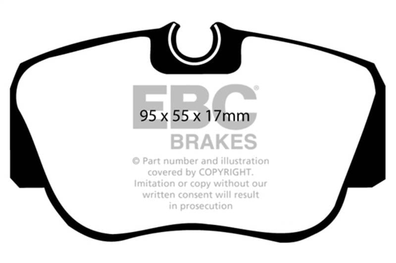 EBC Brakes UD487 EBC 84-86 Mercedes-Benz 190/190E 2.3 Ultimax2 Front Brake Pads - Fits 1984-1993 Mercedes-Benz 190E thumbnail 7