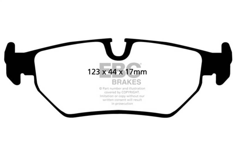 EBC Brakes UD517 EBC 93-95 Jaguar XJS 4.0 Ultimax2 Rear Brake Pads - Fits 1990-1995 Jaguar XJ6, XJS thumbnail 6
