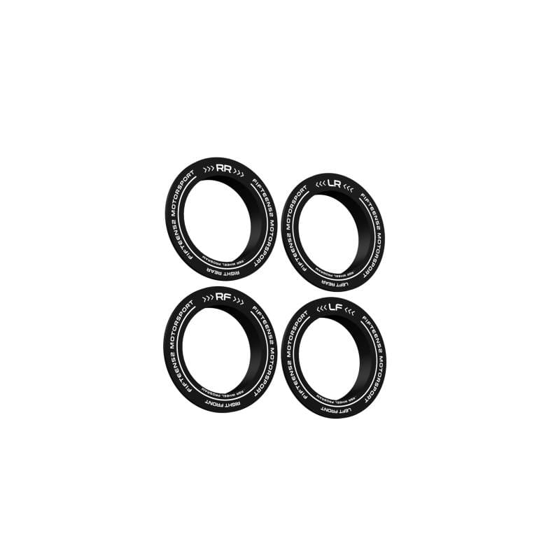 fifteen52 52-RSRRING-BLACK-CD-SET fifteen52 Holeshot RSR Center Ring - Corner Designation Set of Four - Black thumbnail 2