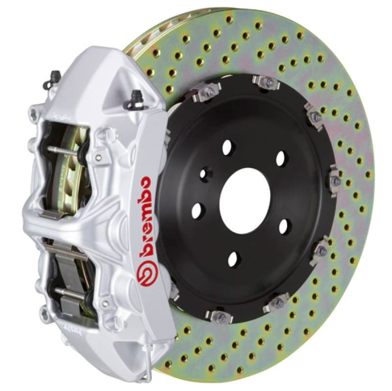 Brembo 1N1.8515A3 Brembo 15-18 M3 Excl CC Brake Fr GT BBK 6Pis Cast 365x34 2pc Rotor Drilled-Silver thumbnail 2