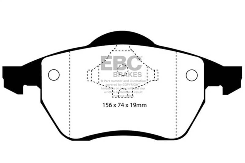EBC Brakes UD836 EBC 96-98 Audi A4 1.8 Turbo (B5) Ultimax2 Front Brake Pads - Fits 1996-1999 Audi, Volkswagen models thumbnail 7
