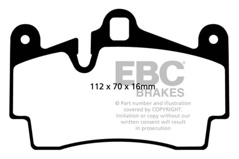 EBC Brakes UD978 EBC 11-15 Audi Q7 3.0 Supercharged Ultimax2 Rear Brake Pads - Fits 2003-2017 Volkswagen, Porsche models thumbnail 7