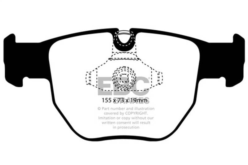 EBC Brakes UD992 EBC 03-05 Land Rover Range Rover 4.4 Ultimax2 Front Brake Pads - Fits 2003-2004 Land Rover Range Rover thumbnail 7