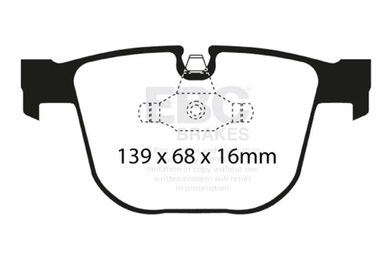 EBC Brakes UD919 EBC 08-10 BMW M3 4.0 (E90) Ultimax2 Rear Brake Pads - Fits select 2002-2015 BMW models thumbnail 7