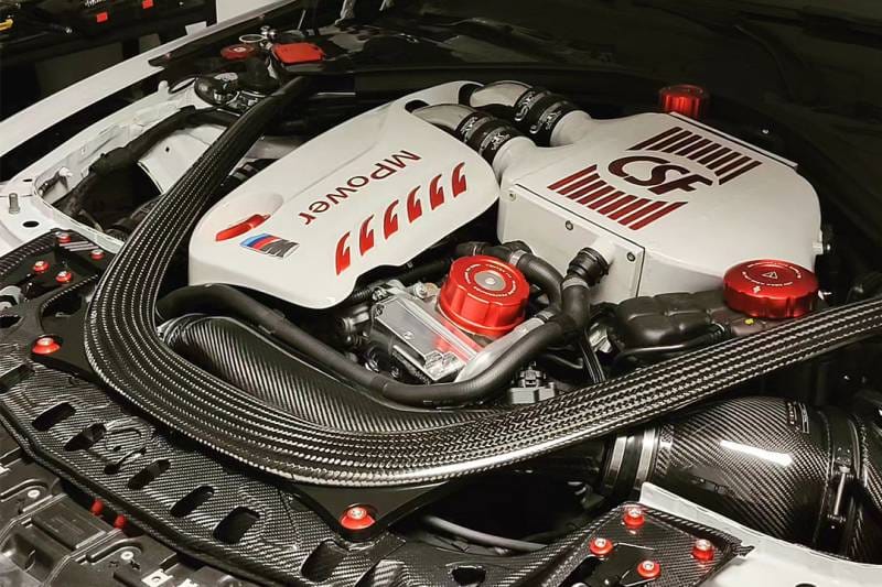 CSF Cooling - Racing & High Performance Division 8082R CSF 2014+ BMW M3/M4 (F8X) Top Mount Charge-Air-Cooler - Raw Finish - Fits 2015-2021 BMW M4, M3, M2 thumbnail 4