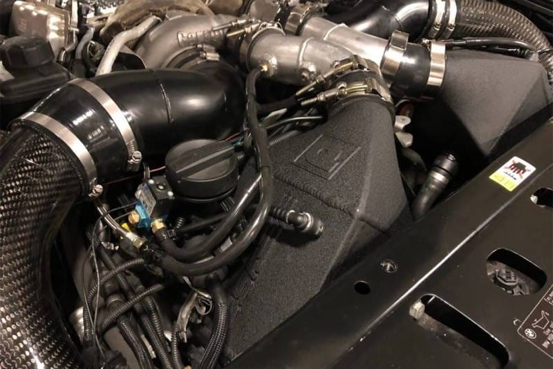 CSF Cooling - Racing & High Performance Division 8109 CSF 12-16 BMW M5 (F10) / 12-18 BMW M6 (F06/F12/F13) Twin Charge-Air-Cooler Set - Crinkle Black - Fits 2012-2019 BMW M5, M6, M6 Gran Coupe thumbnail 6