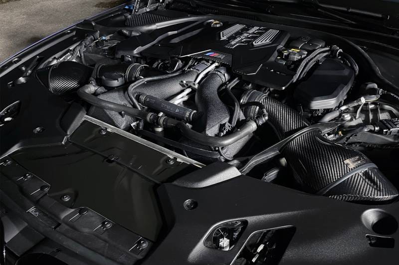 CSF Cooling - Racing & High Performance Division 8178 CSF 16-21 BMW M5 (F90) / 17-21 BMW M8 (F91/F92/F93) Twin Charge-Air-Cooler Set - Crinkle Black - Fits 2018-2025 BMW M8 Gran Coupe, M5, M8 thumbnail 4