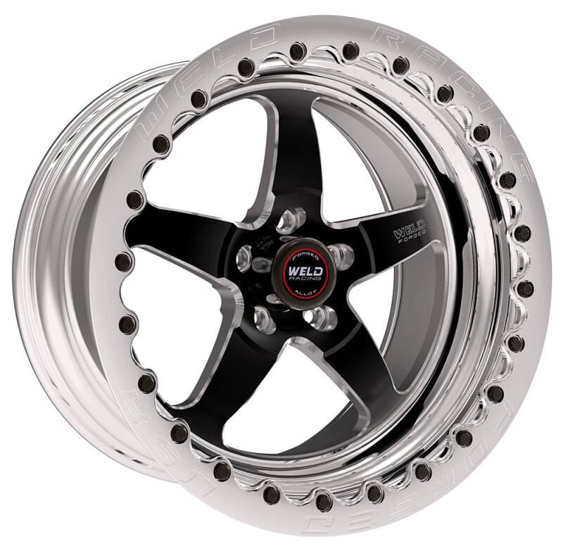 Weld 71HB7100W67G Weld S71 17x10 / 5x115mm BP / 6.7in. BS Black Wheel (High Pad) - Polished Single Beadlock MT thumbnail 2