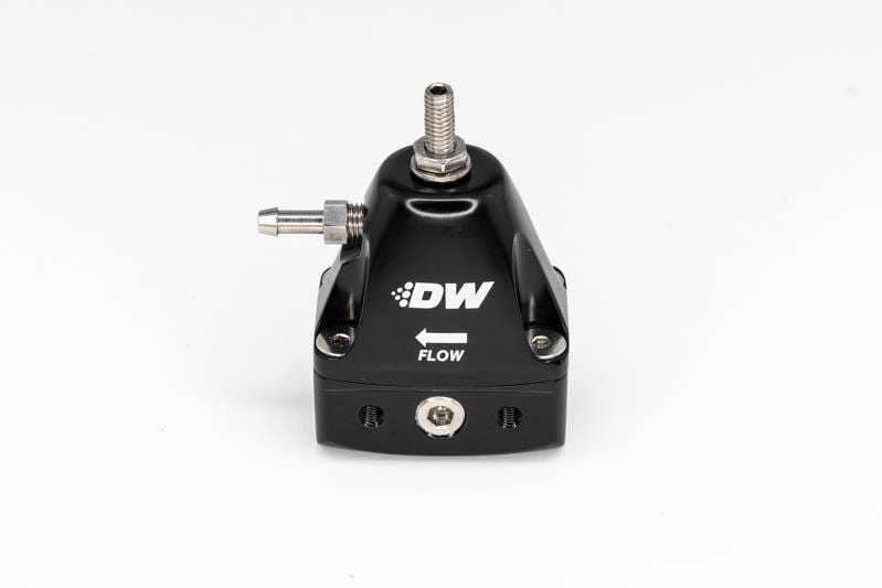 DeatschWerks 6-1001-FRB DeatschWerks DWR1000iL In-Line Adjustable Fuel Pressure Regulator - Black thumbnail 5