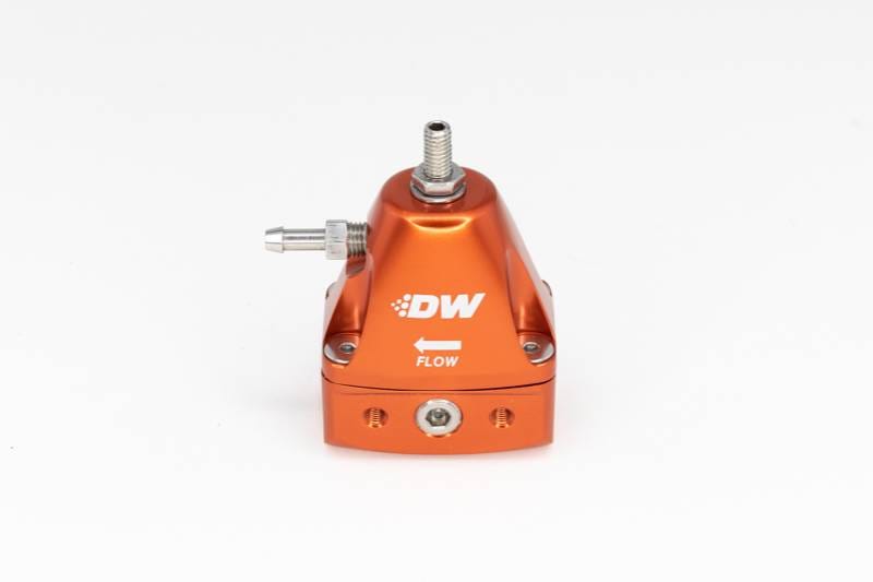 DeatschWerks 6-1001-FRO DeatschWerks DWR1000iL In-Line Adjustable Fuel Pressure Regulator - Orange thumbnail 4